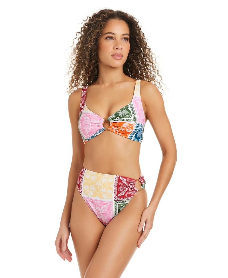 Bar Iii Women's Cabana Club Scoop Neck Ring Bralette, Macy's Exclusive