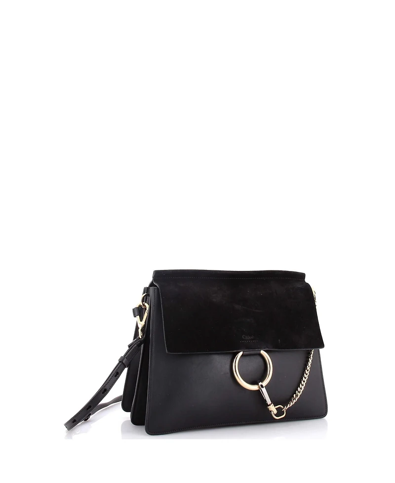 Pre-Owned Chloe Medium Faye Shoulder Bag Leather