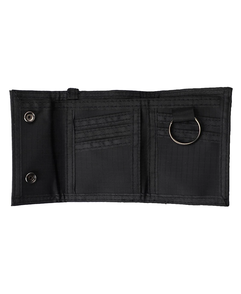 Star Wars: The Mandalorian Men's Din Djarin The Mandalorian Tri-fold Wallet with Keychain Clip