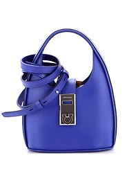 Pre-Owned Salvatore Ferragamo Mini Gancini Buckle Hobo Leather