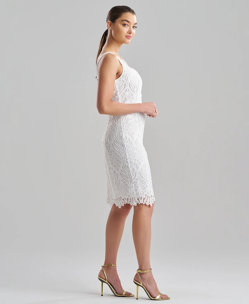 Natori Women's Leaflet Lace Square Neck Dress