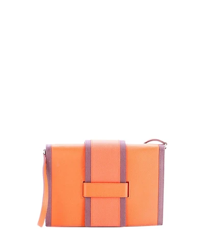 Pre-Owned HERMES H Passant Clutch Shoulder Bag Evercolor