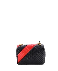 Pre-Owned Versace Medium Medusa Padlock Icon Flap Bag Quilted Leather