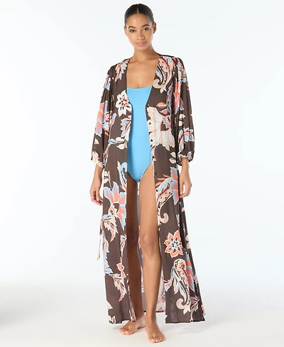 Vince Camuto Women's Belted Cover-Up Swim Dress