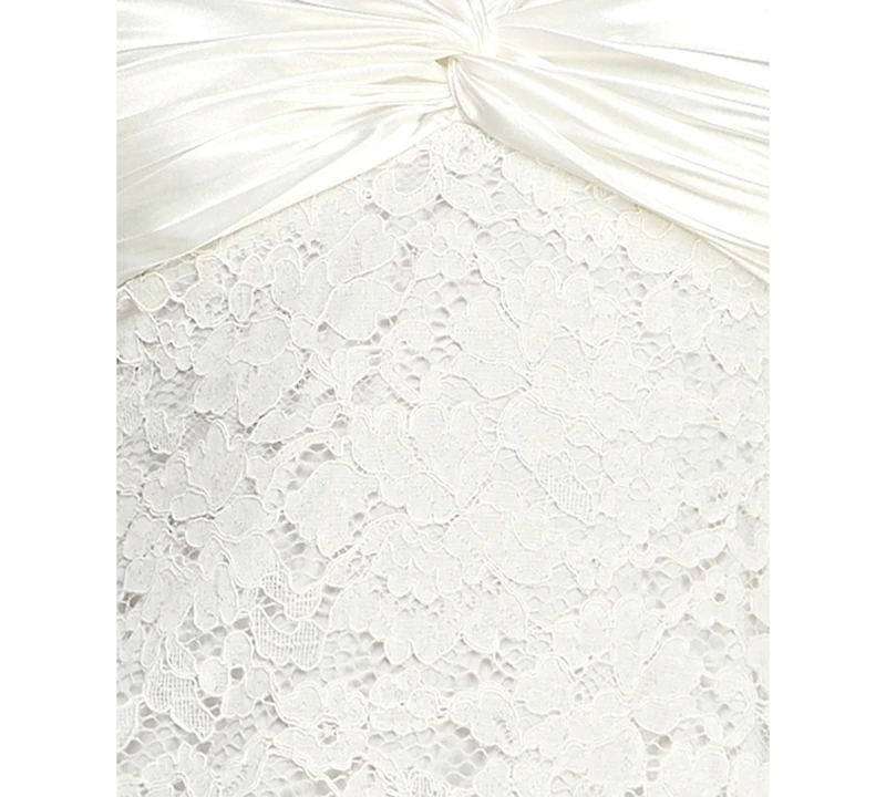 City Studios Juniors' Corded Sweetheart Neck Dress