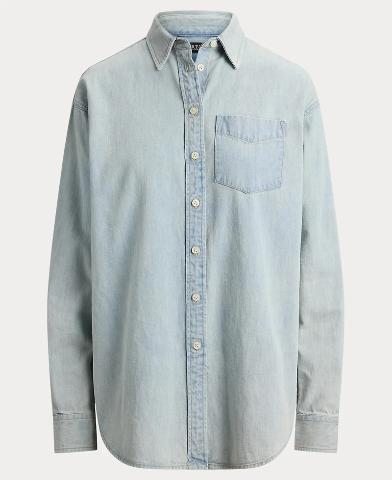 Lauren Ralph Women's Relaxed-Fit Long-Sleeve Shirt