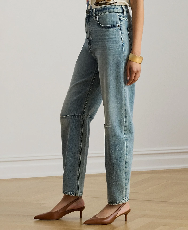 Lauren Ralph Women's High-Rise Barrel Jeans