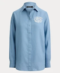 Lauren Ralph Women's Long-Sleeve Oversized Shirt