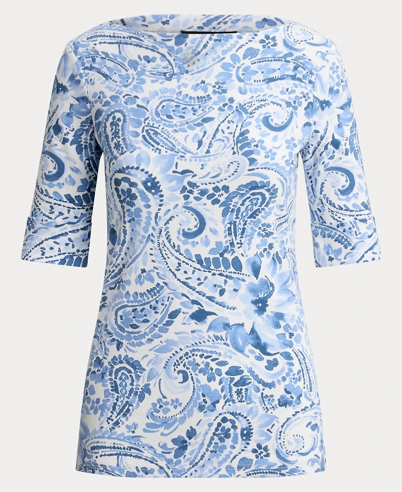 Lauren Ralph Women's Boat Neck T-Shirt