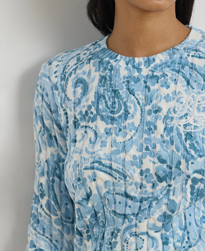 Lauren Ralph Women's Long-Sleeve Crew Neck Sweater