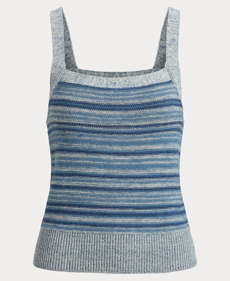 Lauren Ralph Women's Square Neck Sweater Tank Top