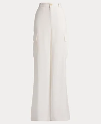 Lauren Ralph Women's High Rise Wide Leg Cargo Pants
