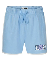 Roxy Girls' 7-16 Pull-On Ribbed Side Panel Shorts