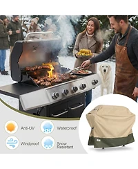 Aoodor Heavy Duty Bbq Gas Grill Cover, 600D Waterproof Oxford Outdoor Barbecue Grill Cover with Air Vents