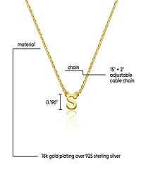 Oak & Luna Inez Initial Necklace