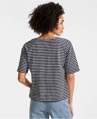 Lands' End Women's Short Sleeve Slub Jersey T-Shirt