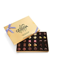Godiva Assorted Chocolate Gold Gift Box with Iris Ribbon