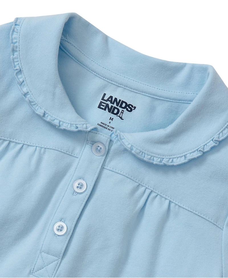 Lands' End Girls Frill Collar Tee