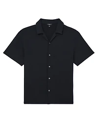 Reiss Men's Textured Cuban-Collar Shirt