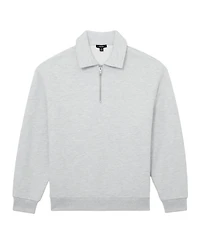 Reiss Men's Cotton-Blend Heavyweight Zip Sweatshirt
