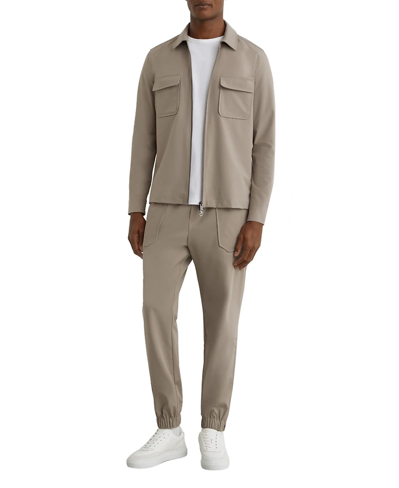 Reiss Men's Technical Zip-Through Overshirt