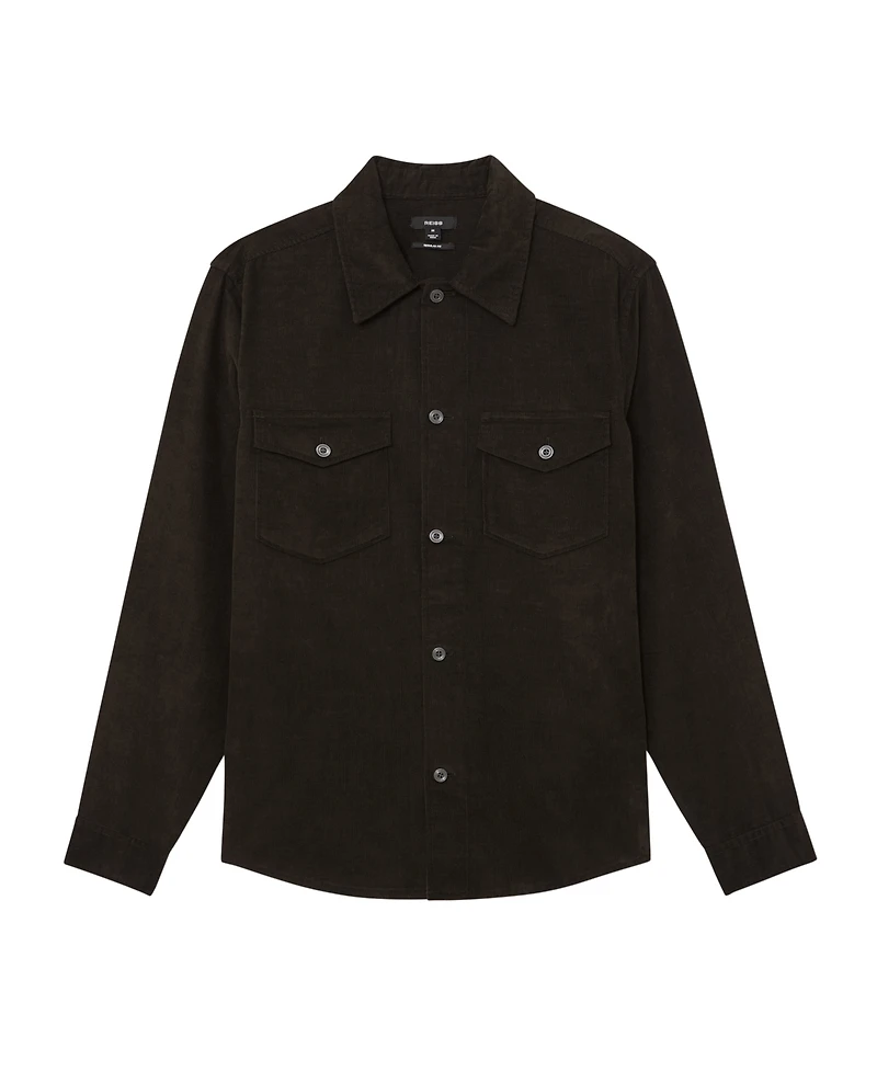 Reiss Men's Corduroy Twin-Pocket Overshirt