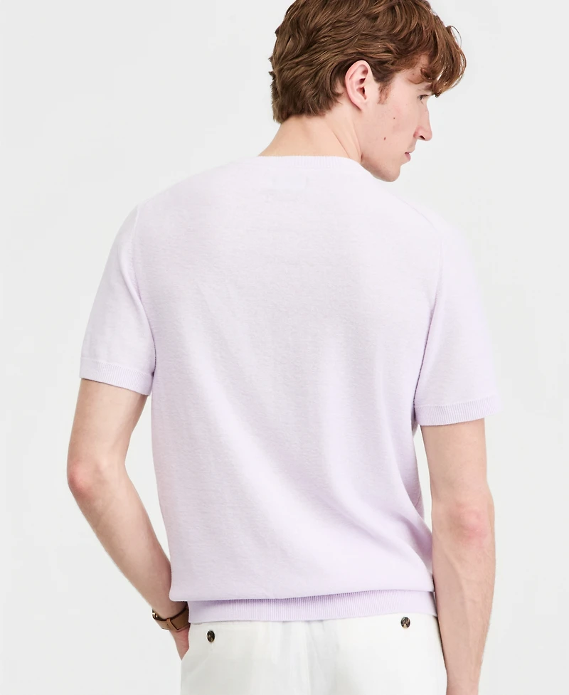 Club Room Men's Linen Blend Sweater T-Shirt, Macy's Exclusive