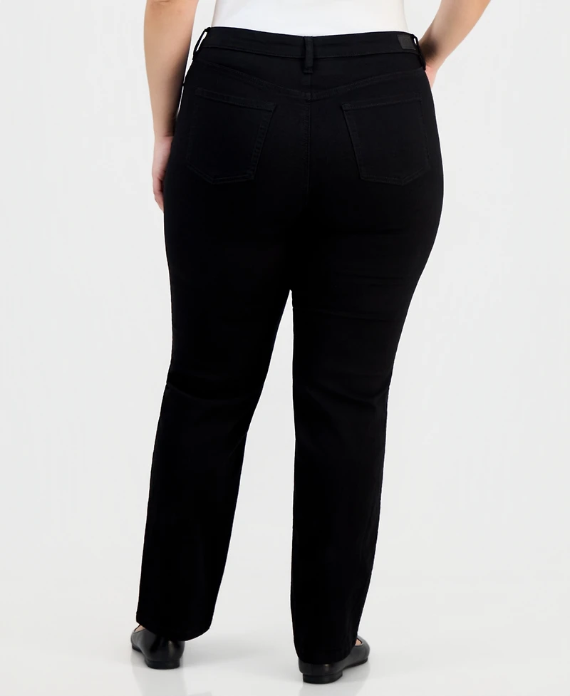 Jones New York Plus Lexington Straight-Leg Jeans