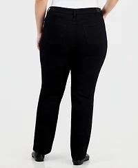 Jones New York Plus Lexington Straight-Leg Jeans