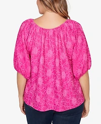 Ruby Rd. Plus Textured Convertible Knit Top