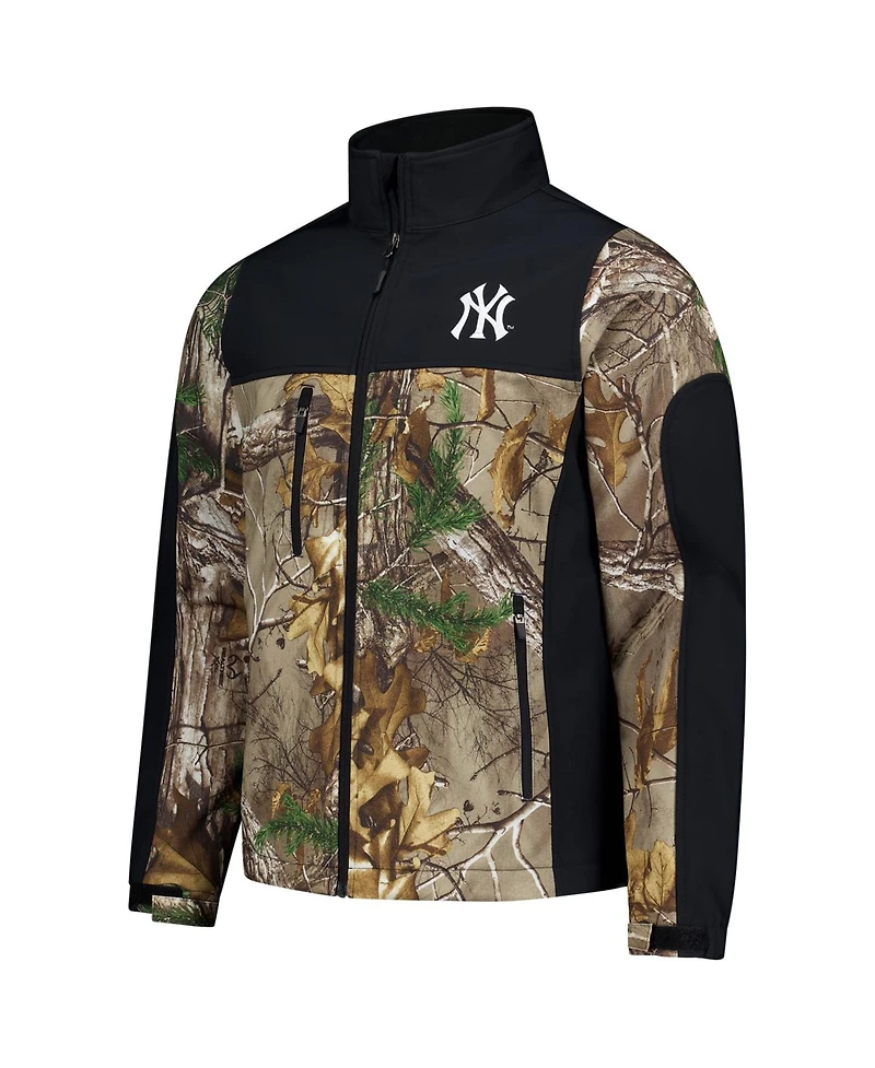Dunbrooke Men's Camo New York Yankees Hunter Softshell Realtree Full-Zip Jacket