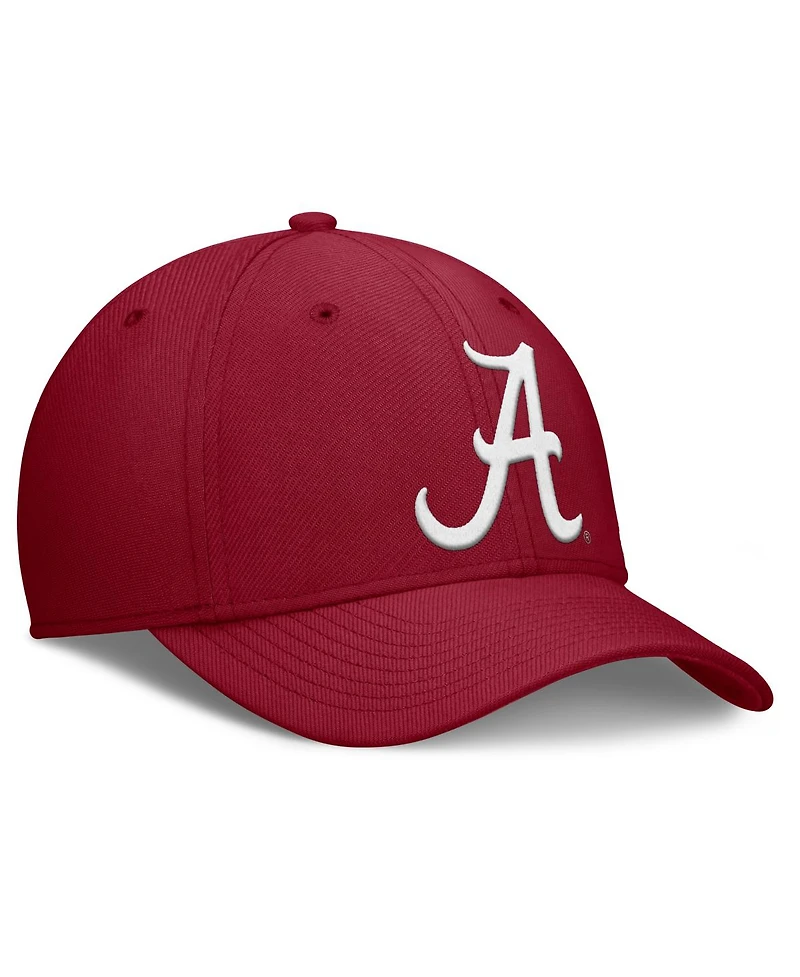 Nike Men's Crimson Alabama Crimson Tide Rise Swoosh Dri-fit Flex Hat