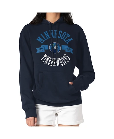 G-iii 4Her by Carl Banks Women's Navy Minnesota Timberwolves City Pullover Hoodie