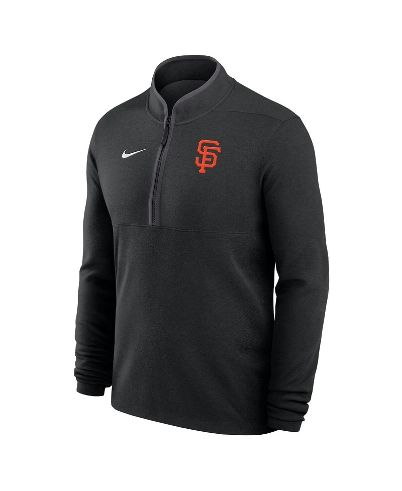 Nike Men's Black San Francisco Giants Dri-fit Victory Half-Zip