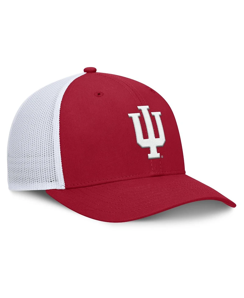 Fanatics Men's Crimson Indiana Hoosiers Baseline Adjustable Hat