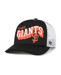 '47 Brand Men's Black San Francisco Giants Meander Foam Trucker Snapback Hat
