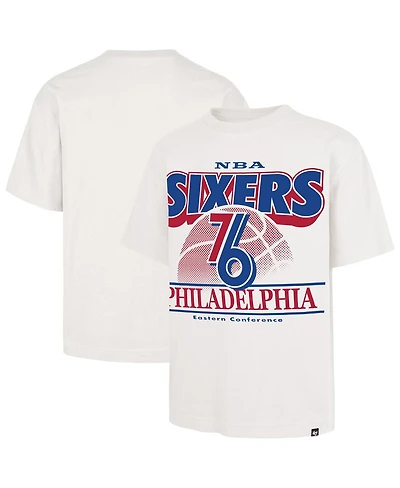 '47 Brand Men's White Philadelphia 76ers City Edition Shifty Foundation T-Shirt