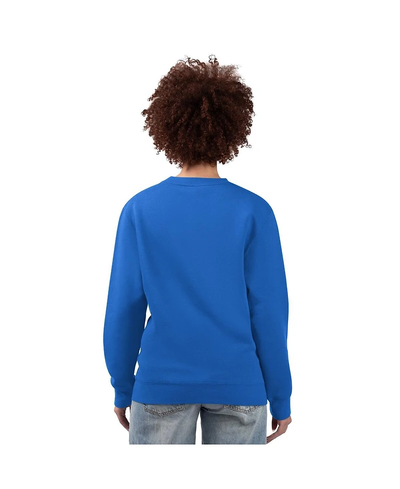 G-iii 4Her by Carl Banks Women's Royal Kansas City Royals Team Logo Fleece Pullover Sweatshirt