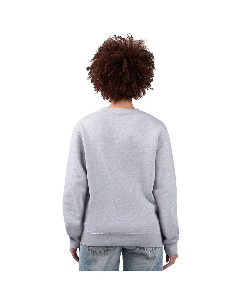 G-iii 4Her by Carl Banks Women's Heather Gray Baltimore Orioles Team Logo Fleece Pullover Sweatshirt