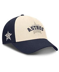 Nike Men's Navy/Natural Houston Astros Statement Club Performance Adjustable Hat