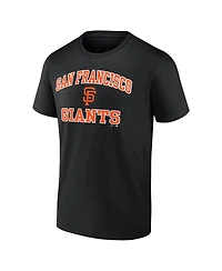 Logo Athletic Men's Black San Francisco Giants Heart and Soul T-Shirt