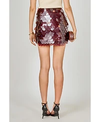 Endless Rose Women's Sequined Half Skirt