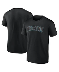 Logo Athletic Men's Black Arizona Diamondbacks Wordmark T-Shirt