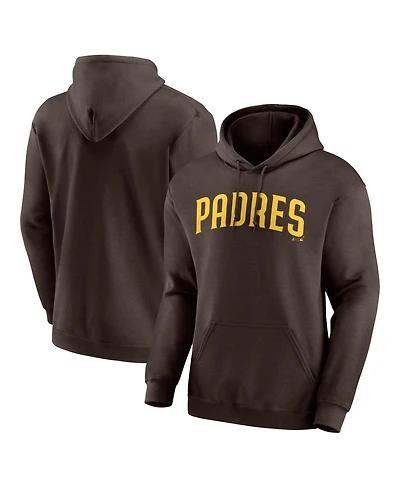 Logo Athletic Men's Brown San Diego Padres Wordmark Hoodie
