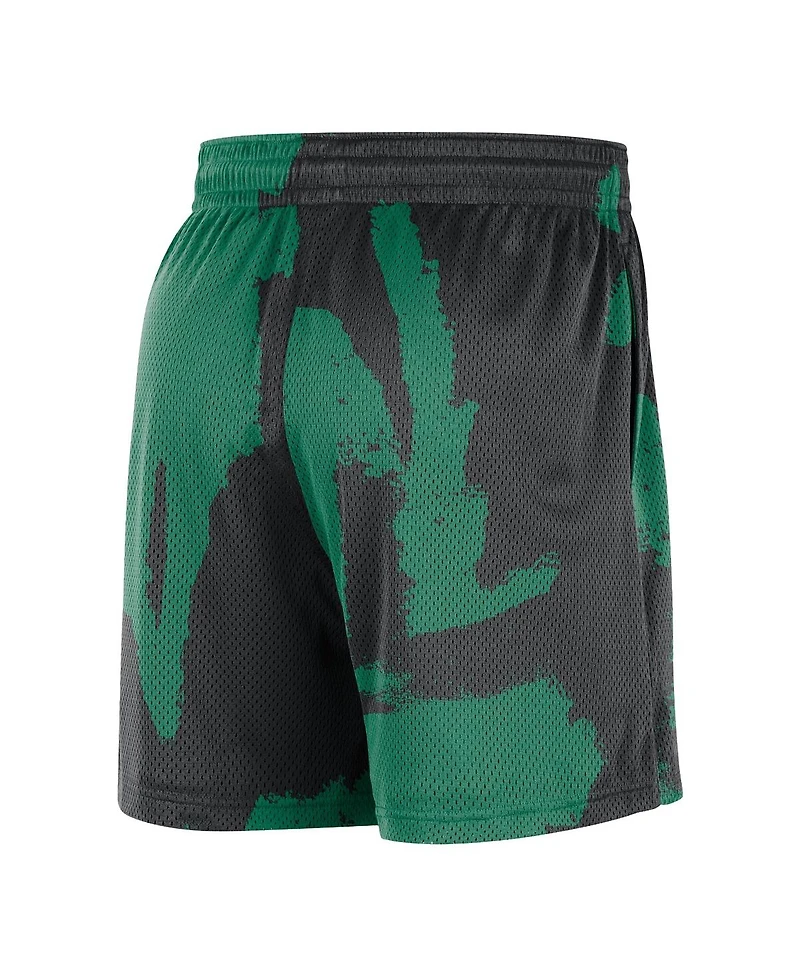 Nike Men's Black/Kelly Green Boston Celtics Courtside Club Dri-fit Practice Shorts