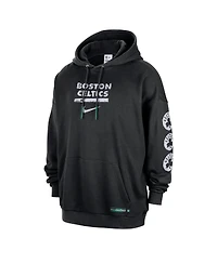 Nike Men's Black Boston Celtics Courtside Club Premium Hoodie