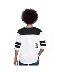 Starter Women's Starter White Kyle Busch Grand Slam 3/4-Sleeve T-Shirt