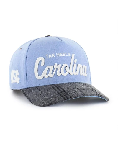 '47 Brand Men's and Women's Carolina Blue North Carolina Tar Heels Windowpane Plaid Collection Hitch Adjustable Hat