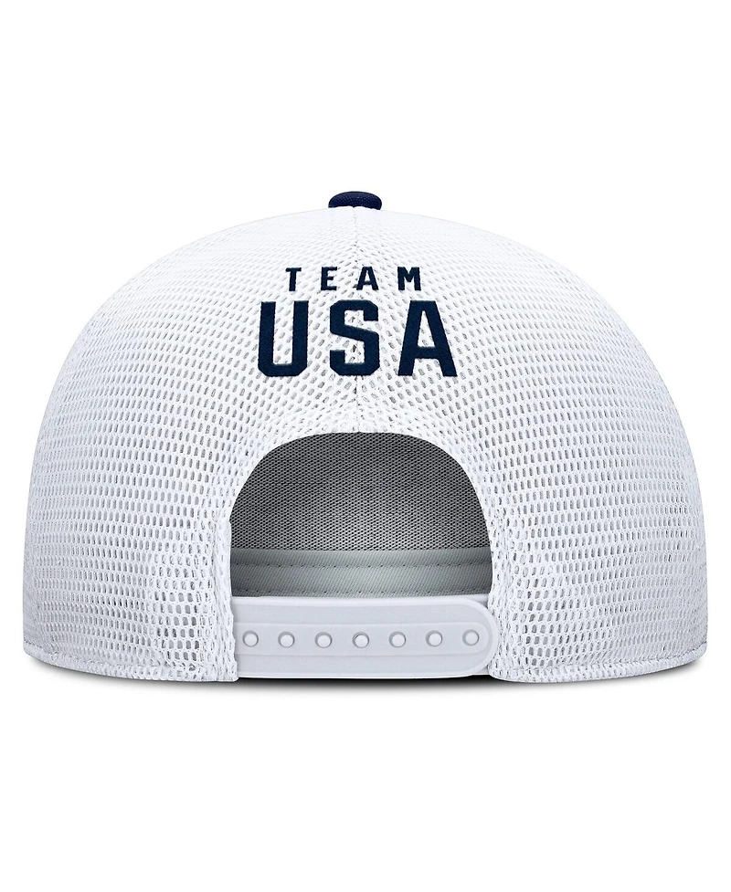 Fanatics Men's Navy/White Team Usa Oath Rope Trucker Adjustable Hat