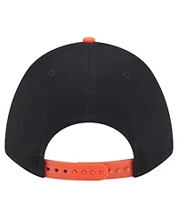 New Era Men's Black/Orange Baltimore Orioles Arch 9FORTY A-Frame M-Crown Adjustable Hat